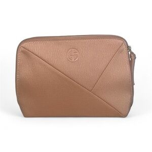 NWOT Armani Powder Makeup Pink Pouch Travel Cosmetics